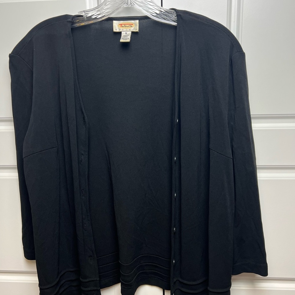 Women Talbots black dress sweater size M